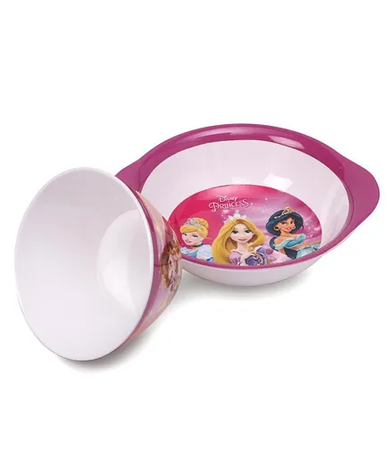 Disney Princess Print Servewell Cereal Bowls Set of 2 - Pink