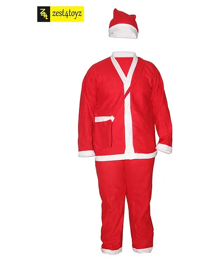 Zest 4 Toyz Christmas Santa Claus Dress Costume - Red