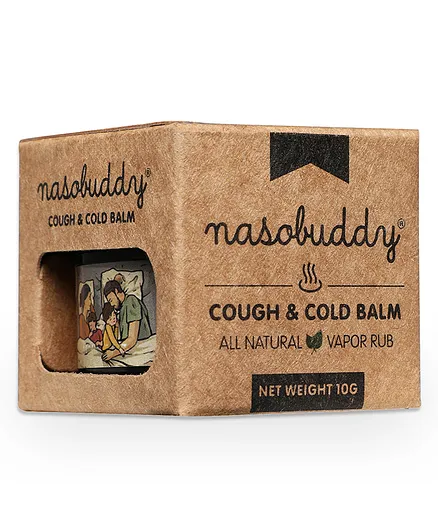 Nasobuddy Cough & Cold Balm Ayurvedic Medicine with 100% Pure Therapeutic Grade Essential Oils