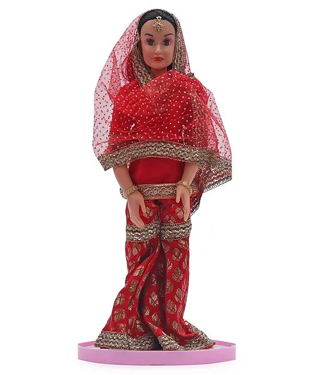 Speedage Indian Diva Doll Red - Height 39 cm