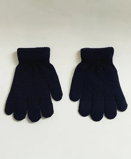 Kid-O-World Solid Woolen Gloves - Blue