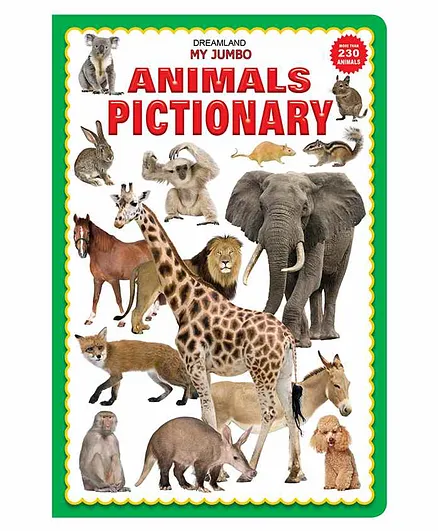 Dreamland Animal Jumbo Pictionary - A3 Size Book with Big Pictures for Early Learners
