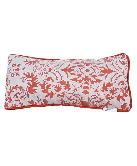 Kanyoga Eye Pillow With Lavender And Flaxseed Filling Orange White
