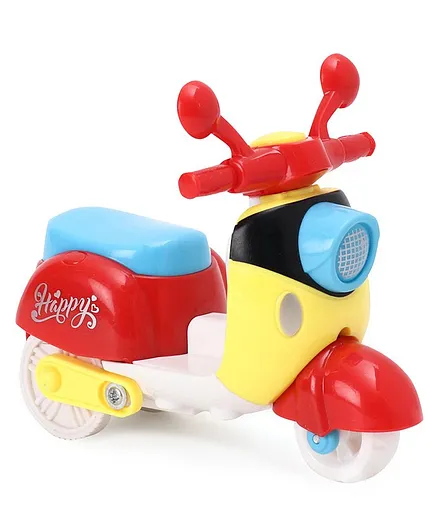 Friction Powered Scooter Toy - Yellow Red