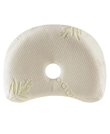 The White Willow Memory Foam Infant Baby Head Shaping Pillow for Preventing Head for Flat Head Syndrome Ideal for 0-12 Age - Green
