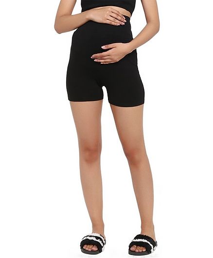 Wobbly Walk Over Belly Maternity Shorts Black Online In India Buy At Best Price From Firstcry Com 3236128