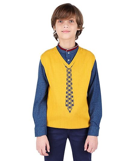 boys mustard sweater