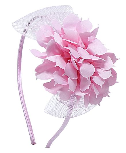 Tmw Kids Flower Decorated Hair Band Pink For Girls 2 12 Years