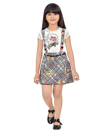 short dungaree skirt