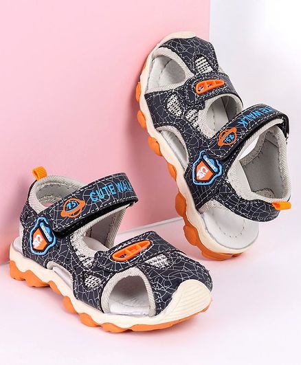 Cute Walk by Babyhug Sandals - Orange 