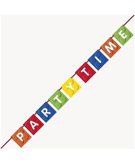 Party Anthem Party Time Banner Multicolour Length 182 Cm Online In