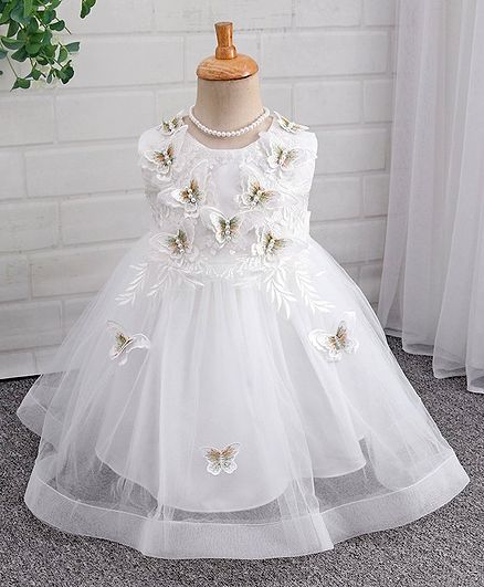 butterfly long frock