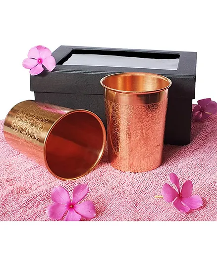 Falcon Copper Glass Gift Set Pack Of 2 - 250 ml 