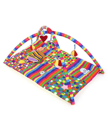 Babyhug I Love Mom Applique Twist N Fold Activity Play Gym - Multicolour