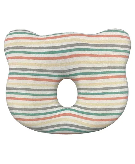 Abracadabra Memory Foam Baby Head Shaping Striped Pillow - Multicolor