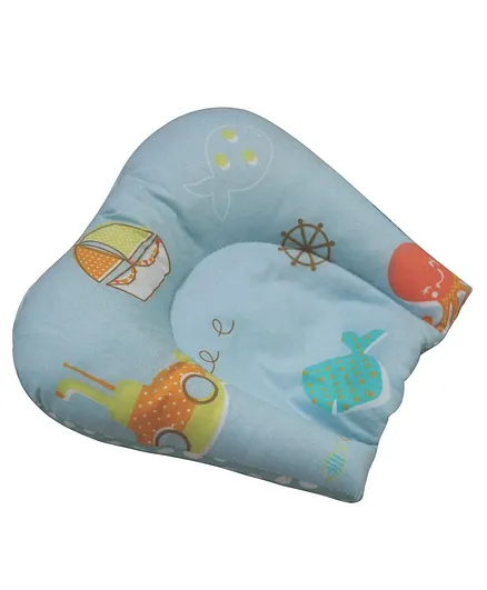 Abracadabra Reversible Cavity Head Support Pillow - Blue