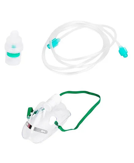 Control D Adult Mask Kit With Airtube & Medicine Chamber For Nebulizer - White