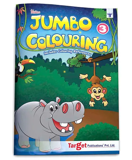 Target Publications Blossom Jumbo Creative Colouring Book A3 Size Level 3 - English