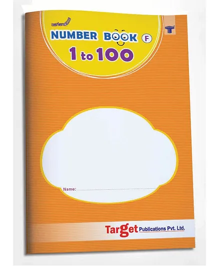 Target Publications Nurture Number Writing Book for Kids Part F - English