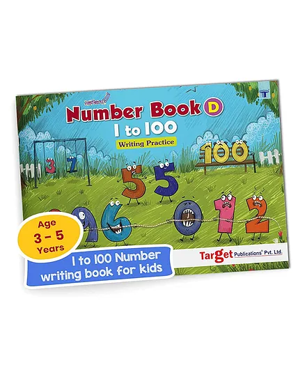 Target Publications Nurture Number Writing Book for Kids Part F - English