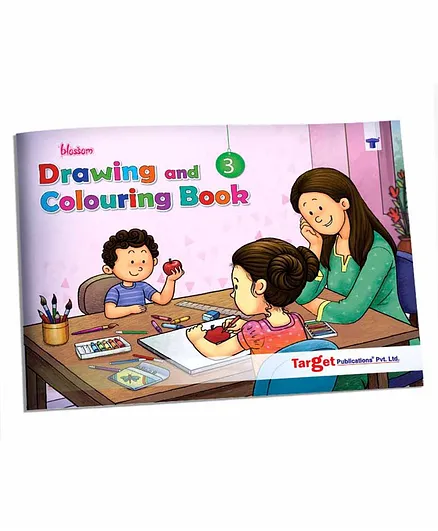 Target Publication Blossom Drawing and Colouring Book Level 3 - English