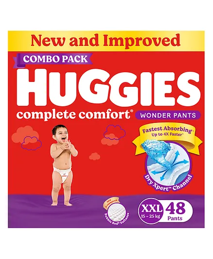 Huggies Wonder Pants XX Large Diapers Pack of 2  - 24 Pieces Each 