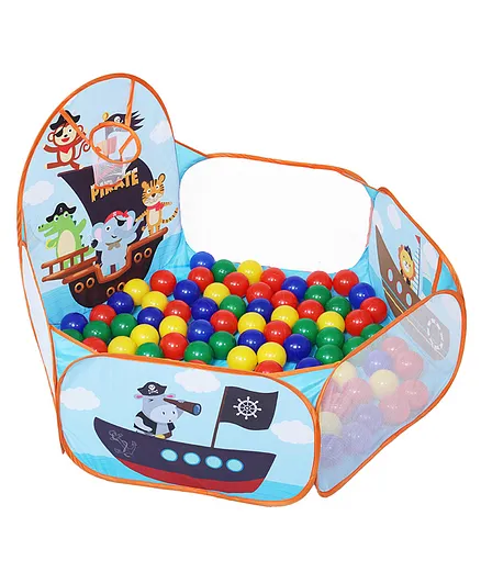 Playhood Zoo Ball Pool with 50 Colorful Balls - Multicolor
