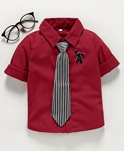 party wear shirt with tie