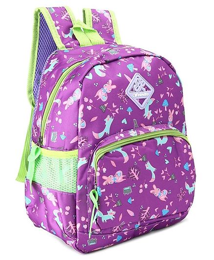 purple school bag