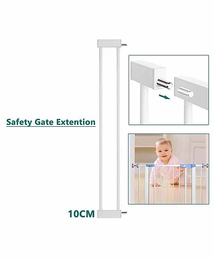 Safe-O-kid 10cm Safety Gate Extension - White