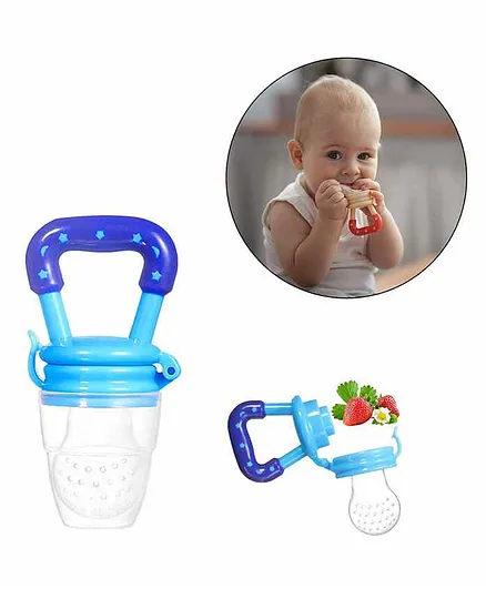 Safe-O-Kid Small Size Silicone Fruit and Food Nibbler - Blue