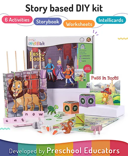 FirstCry Intellikit Puss in Boots Kit - Multicolor