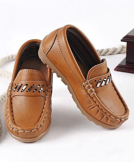 Babyhug Party Wear Shoes - Brown 