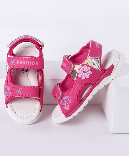 Buy Cute Walk by Babyhug Floral Sandals 