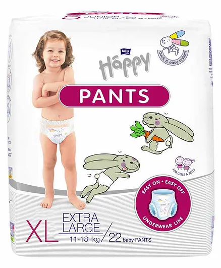 Bella Baby Happy Pants Extra Large - 22 Pieces