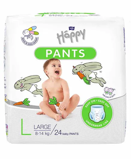 Bella Baby Happy Pants Large - 24 Pieces