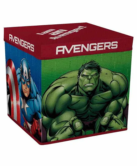 Arditex Cube Shape Foldable Storage Box Marvel Avengers Print - Green