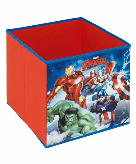 Arditex Cube Shape Foldable Storage Bin Marvel Avengers Print - Red