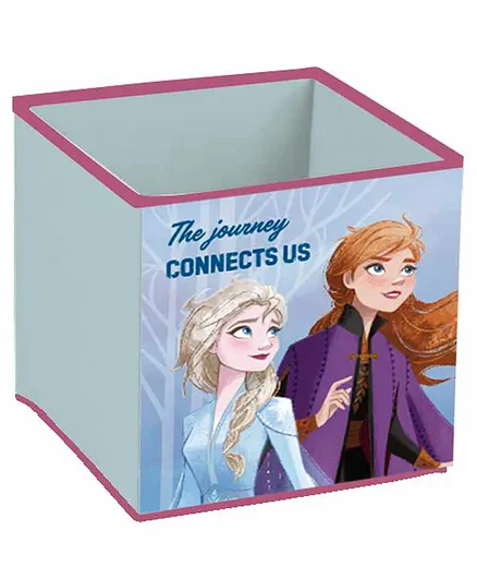 Arditex Disney Frozen Fabric Foldable Storage Cube - Light Blue