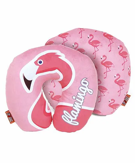 Arditex Neck Cushion Flamingo Print - Pink