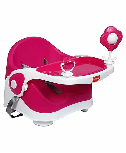 LuvLap 2 in 1 Feeding Chair & Booster Seat - Pink