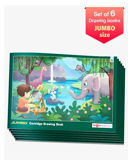 Target Jumbo Size Drawing Book Set of 6 - 36 Pages each