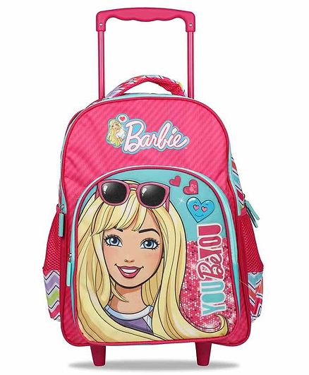 Barbie Trolley Bag Pink - 16 Inches 