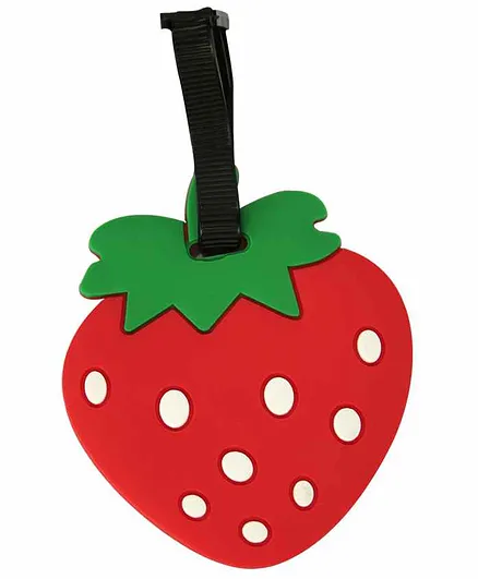 Smilykiddos Strawberry Luggage Tag - Red