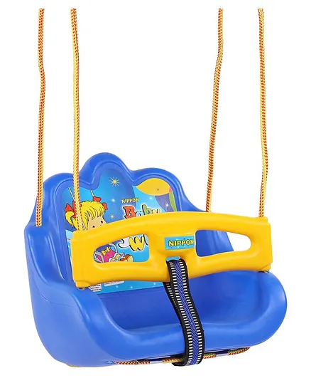 Nippon Baby Swingwith Safety Bar - Blue