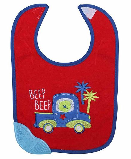 baby bib with teether