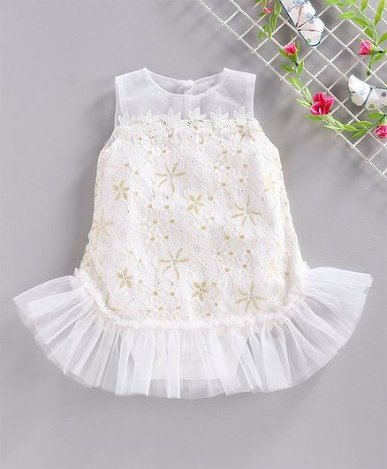 firstcry white frock