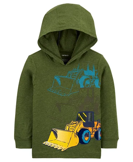 Carter's Construction Hooded Tee - Olive Green