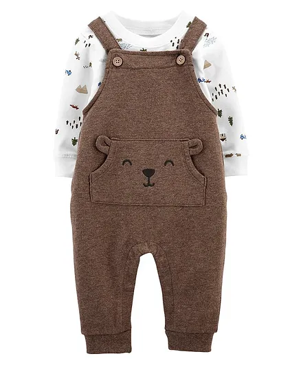Carter's F20 INF BOYS DUNGAREES Brown 6M