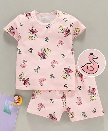 firstcry baby girl night suit